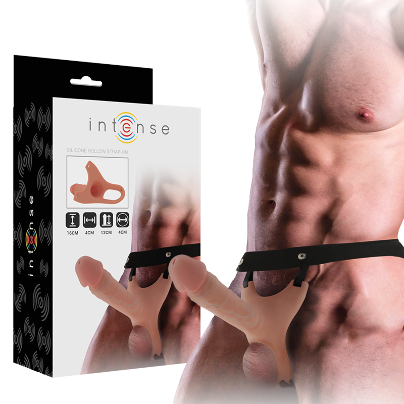 Arnés Hueco Intenso Con Dildo de Silicona 16 X 3,5 Cm