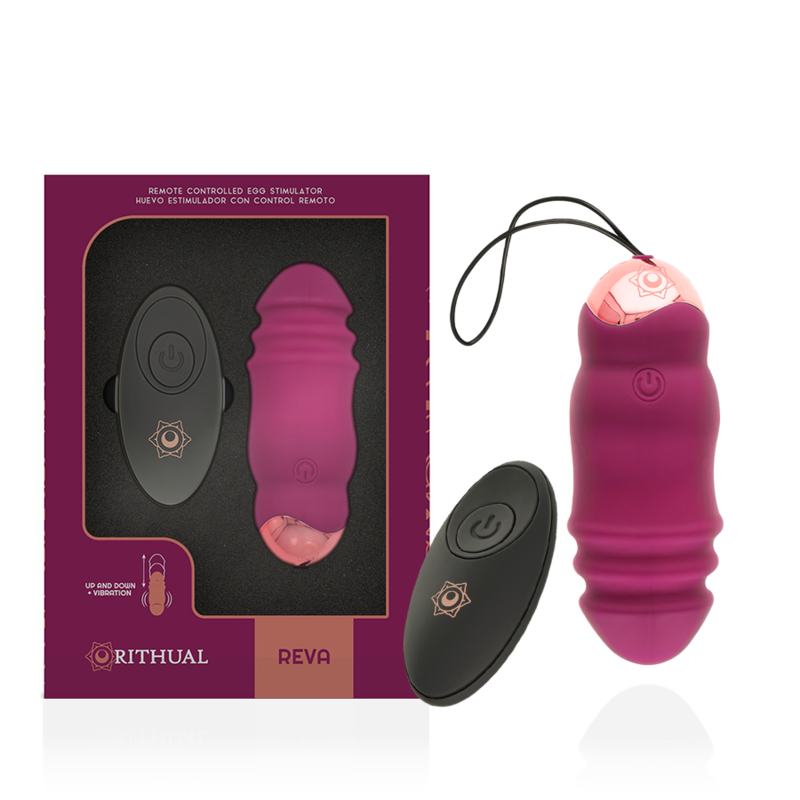 Rithual Reva Egg Sistema de Controle Remoto para Cima e para Baixo + Vibrao