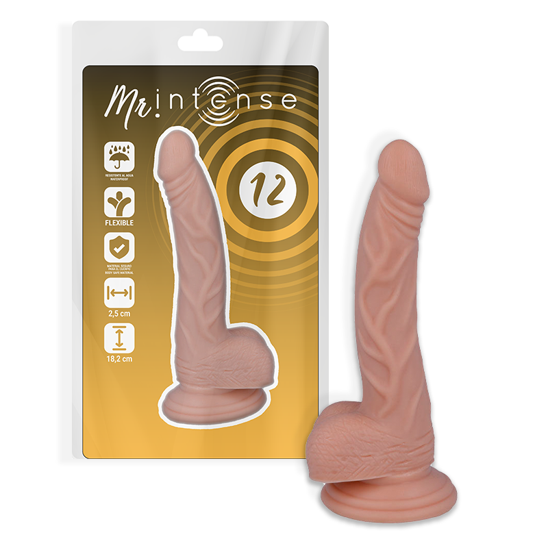 Mr Intense 12 Realistic Penis 18.2 Cm -o- 2.5 Cm