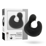 Black&Silver - Dedal de Pato Estimulante de Silicone Recarregável Duckymania