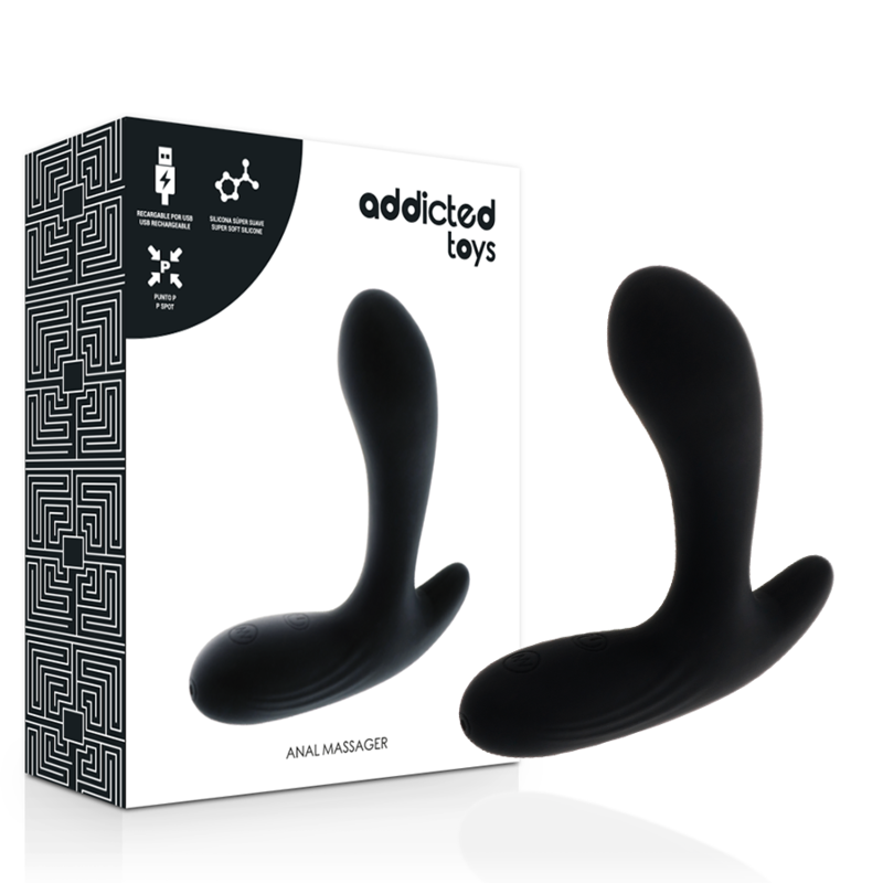 Addicted Toys Massager Anal Vibrao Preta