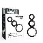 Addicted Toys - Set de Anillos - Para Pene - Ahumado