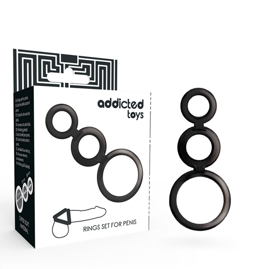 Addicted Toys - Conjunto de Anéis - Para Pénis - Fumado