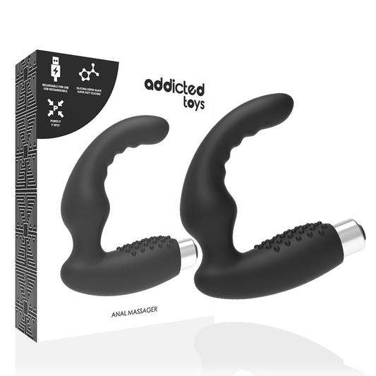 Addicted Toys Vibrador Prosttico Vibrador Recarregvel - Modelo 2 - Preto