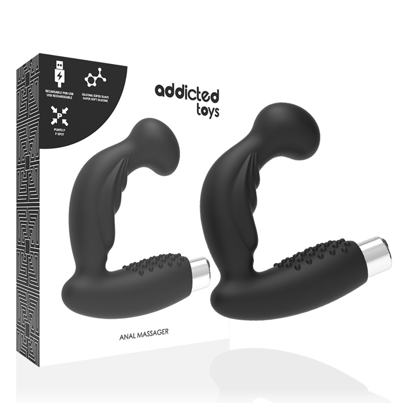 Addicted Toys -vibrador Prosttico Vibrador Recarregvel- Modelo 3 Preto