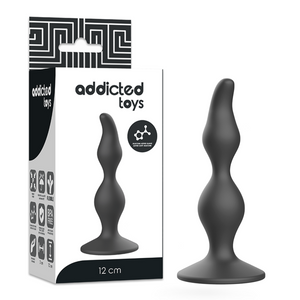 Addicted Toys - Plug Sexual Anal 12 cm Preto