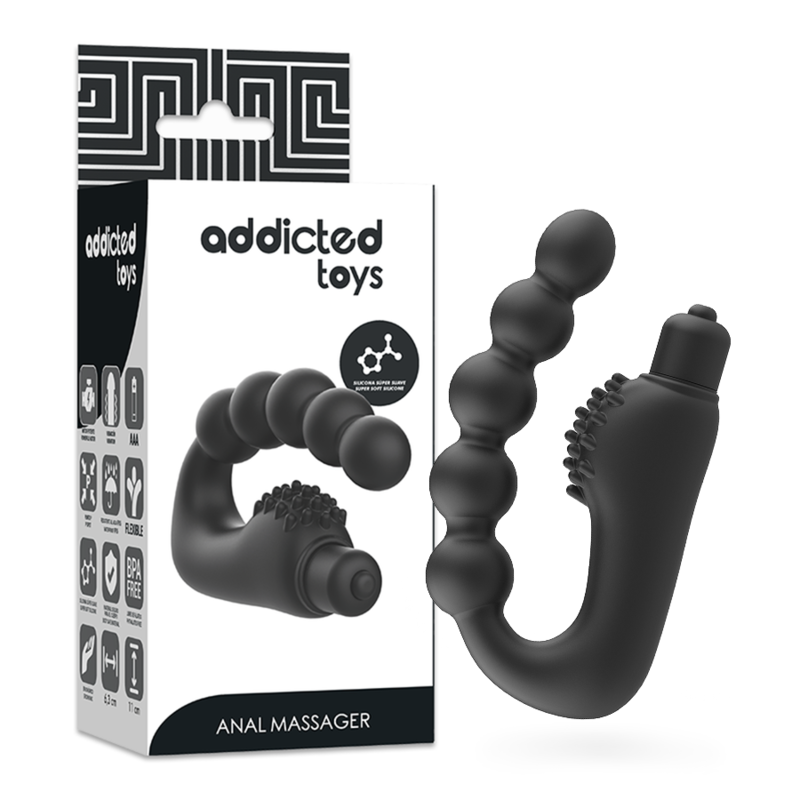 Addicted Toys Massager Anal Prosttico Com Vibrao