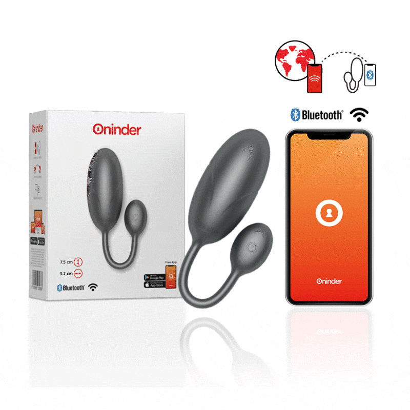 Oninder Huevo Vibrador Tokyo Negro 7,5 X 3,2 Cm Aplicación Gratuita