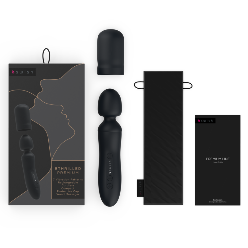 B Swish Varinha Vibrador Bthrilled Premium Preto