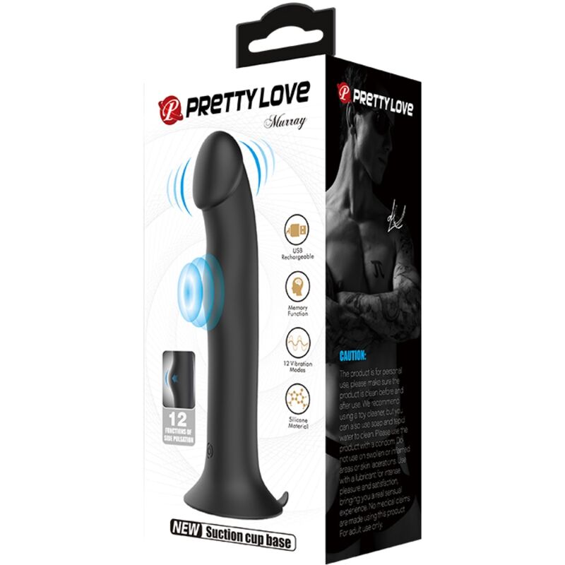 Vibrador y succionador de clítoris Pretty Love Murray Negro