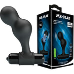Mr Play -Plug Anal Vibrador de Silicone Preto