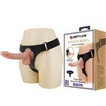 Pretty Love - Arness Briefs Arnês Universal Com Dildo Kevin 19 cm Natural