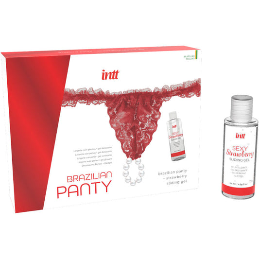 Intt Releases Calça Vermelha Brasileira Com Pérolas e Gel Lubrificante 50 Ml