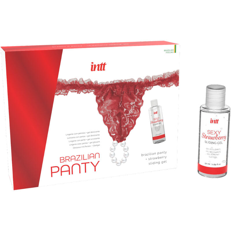 Intt Releases Calça Vermelha Brasileira Com Pérolas e Gel Lubrificante 50 Ml
