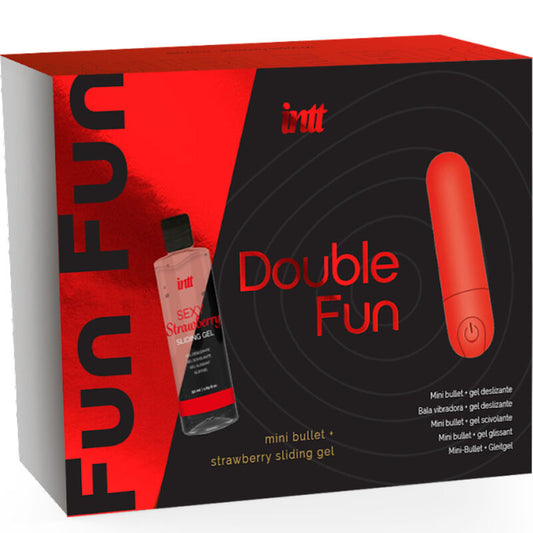 Intt lanza el kit Duplo Fun con bala vibradora y gel de masaje de fresa
