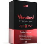 Intt Poderoso Estimulante Íntimo Gel Vibratório Líquido Morango 15 ml