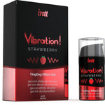 Intt Poderoso Estimulante Íntimo Gel Vibratório Líquido Morango 15 ml