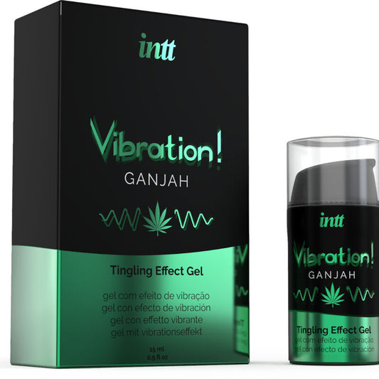 Intt Poderoso Estimulante Íntimo Gel Vibratório Líquido Cannabis 15 ml