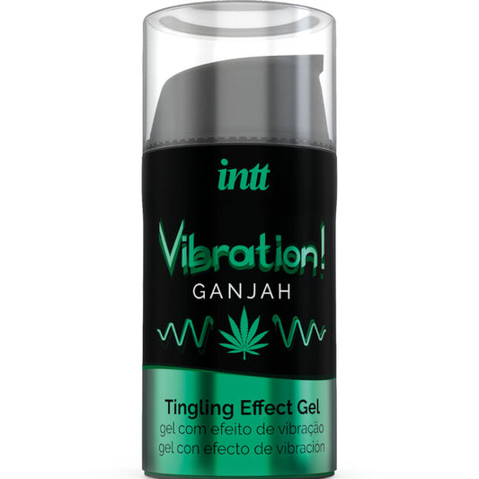 Intt Poderoso Estimulante Íntimo Gel Vibratório Líquido Cannabis 15 ml