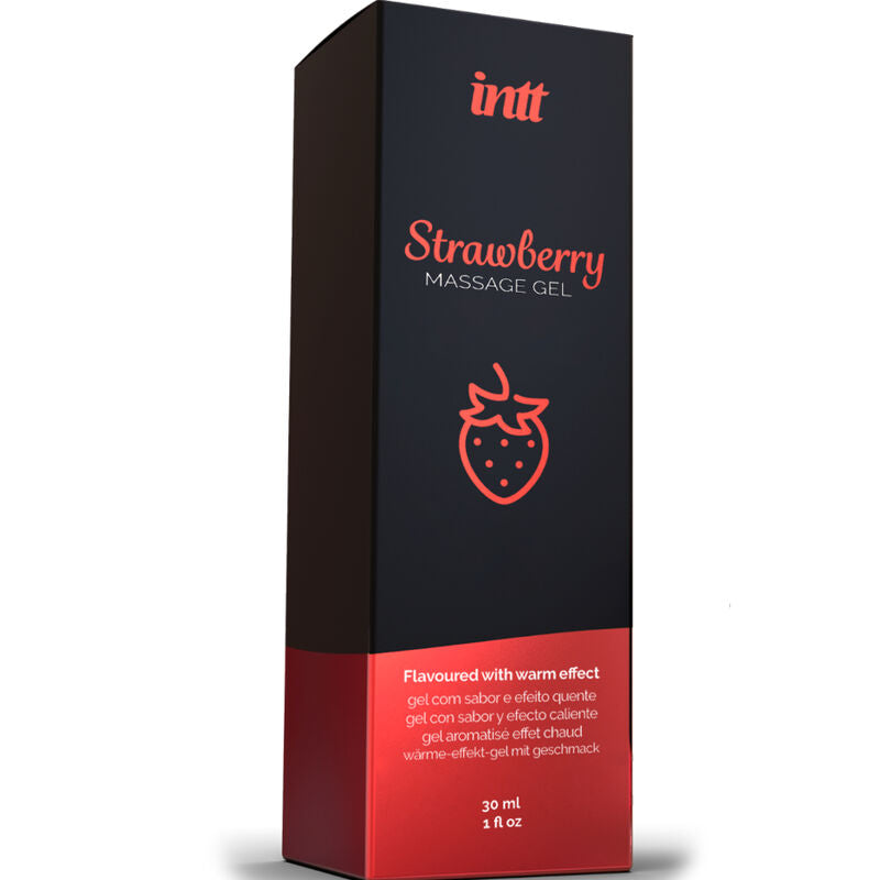 Intt Massage & Oral Sex - Gel de Masaje Efecto Calor Sabor Fresa