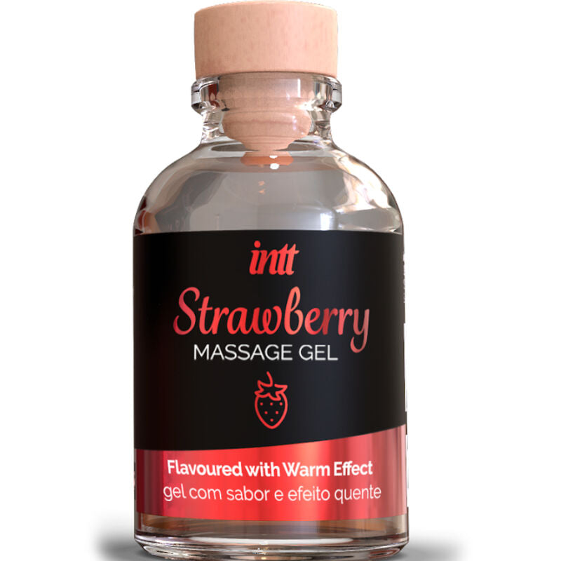 Intt Massage & Oral Sex - Gel de Masaje Efecto Calor Sabor Fresa