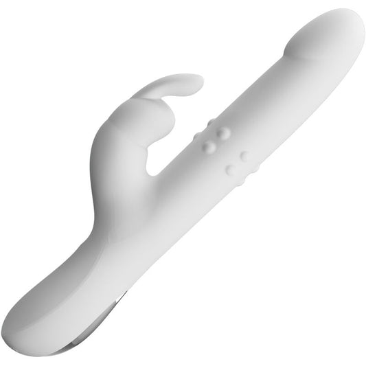 Vibrador Pretty Love Reese con rotación plateada