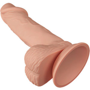 Baile - Encontro Lindo Zebulon Dildo Flexível Realista 19,4 cm Natural
