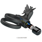 Pretty Love - Anillo Vibrador Doble Con Estimulador Negro
