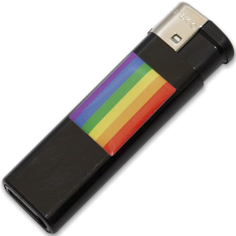 Pride - Negro Más Claro Con Bandera Lgbt