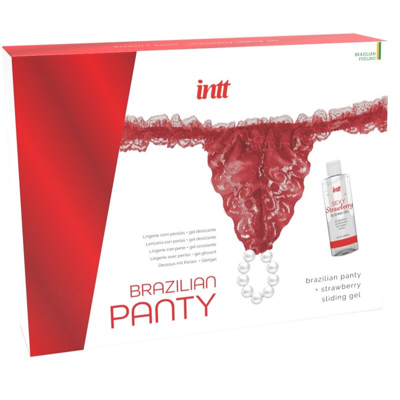 Intt Releases Calça Vermelha Brasileira Com Pérolas e Gel Lubrificante 50 Ml