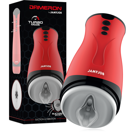 Masturbador de succión y vibración Jamyjob Dameron