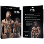 Fetish Actitud Sumisa Arnés de Cuero Sintético en Forma de V para Hombre