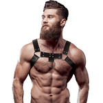 Fetish Submissive Attitude Arnês de Peito de Couro Eco Masculino