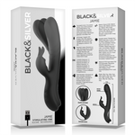 Black&Silver - Estimulador de Coelho de Silicone Recarregável Jamie Preto