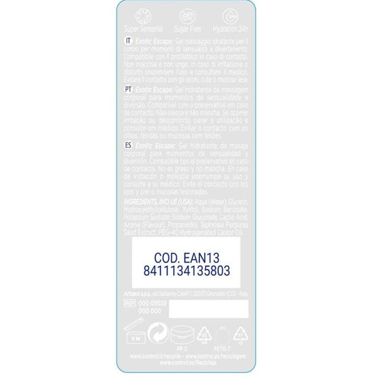 Control 2 em 1 Massagem & Prazer Exótico 200 ml