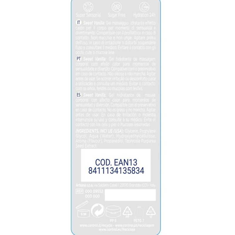 Control 2 en 1 Masaje y Placer Madagascar Dulce 200 ml