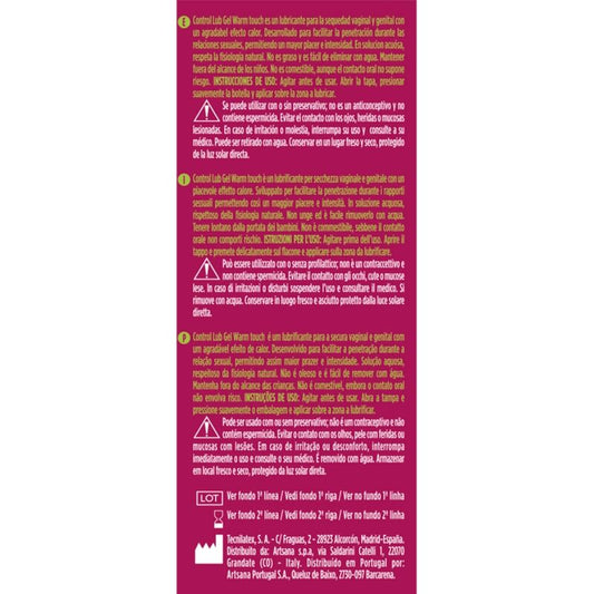 Control - Gel Lubrificante Efeito de Calor Lub 75 ml