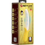 Pretty Love Banana Geek Super Power 7 Vibraciones Arriba y Abajo Silicona Negra