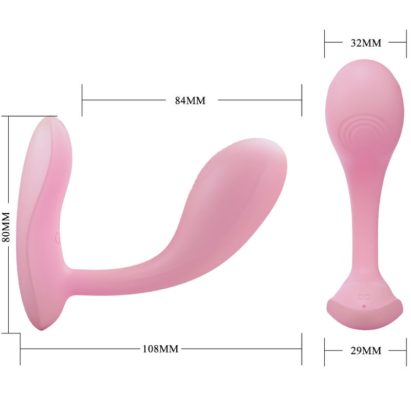 Pretty Love Baird G-spot 12 Vibraciones Recargable Rosa App