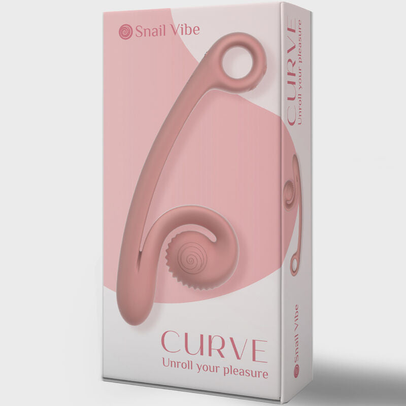Snail Vibe Vibrador Curva Pêssego