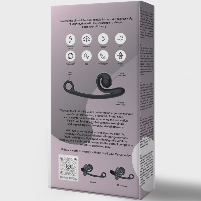 Snail Vibe Vibrador Curva Preto