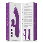 Intense - Vibrador Recarregável Multifuno Iggy para Cima e para Baixo com Estimulador Clitórico Roxo