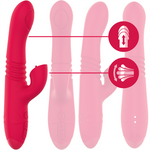 Intense - Vibrador Up & Down Recarregável Dua Multifuno com Língua Vermelha