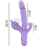 Intenso Billie Multifunción Vibrador Recargable Succión y Pulsación Morado