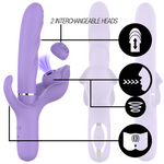 Intenso Billie Multifunción Vibrador Recargable Succión y Pulsación Morado