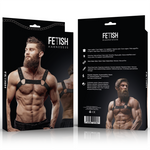 Fetish Submissive Attitude Arnês Esportivo de Peito de Neoprene Ajustvel para Homens