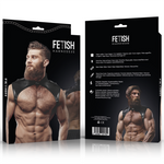 Fetiche Actitud Sumisa Arnés de Cuero Ecológico Ajustable para el Cuello Brigada Masculina