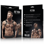 Fetish Submissive Attitude Arnês de Peito de Couro Eco Masculino Com Pregos