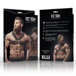 Fetish Submissive Attitude Arnés de cuero ecológico para hombre con tachuelas