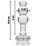 Nebula Series By Ibiza - Modelo 1Plug Cristal Borosilicato Transparente 10.5 cm -O- 3 cm
